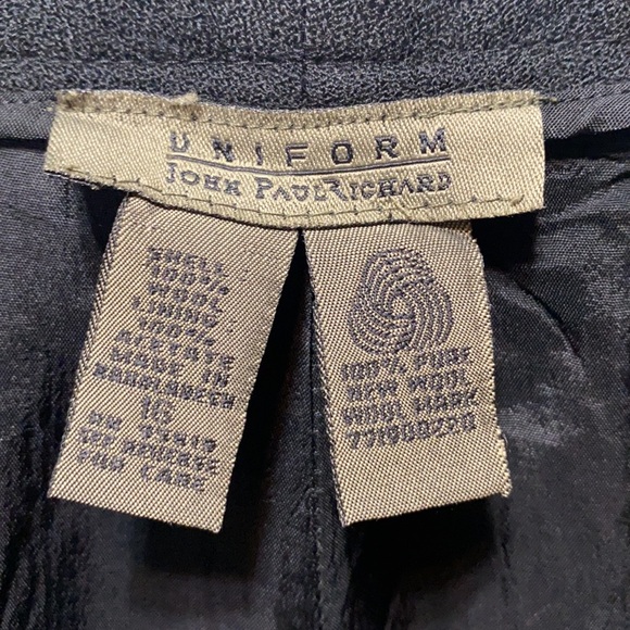 JOHN PAUL RICHARD: UNIFORM BLK DRESS PTS SZ 16 - Picture 8 of 9